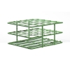 Bel-Art Poxygrid "Half-Size" Test Tube Rack;For 18-20MM Tubes, 20 Places, Green